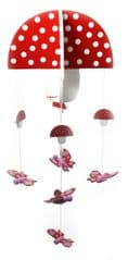 Magni Mushrooms and Butterflies Mobile with clockwork motor and music box