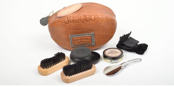 Portland Shoe Shine Kit in Rugby Ball