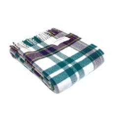 Tweedmill Check Throw Purple and Green