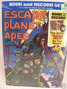 1970S ESCAPE FROM THE PLANET OF THE APES BOOK & RECORD