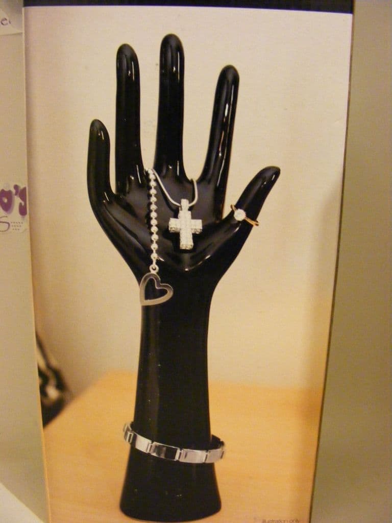 BNIB Black Ceramic Hand Jewellery Stand
