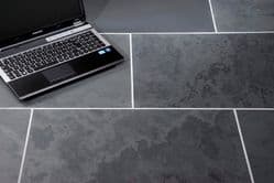 Brazilian Black Honed Calibrated Slate Floor & Wall Tiles 600 mm x 300 mm x 10 mm