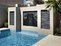 Crystal Grey & Black Sparkle Split Face Mosaic Tile ( sample )
