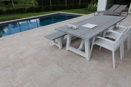 Dijon TUMBLED Limestone Calibrated patio slabs  900  x 600 x  20 mm only £ 39.99 per m2