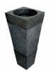 Free Standing Nero / Black Marble Bathroom Basin 90 cm x 40 cm Pyramid model.