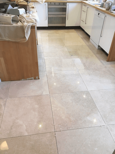 Golden Crema Marfil Polished Marble Tiles 600 x 600 x 20 mm