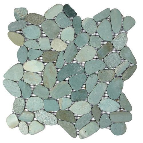 Green Split Pebble Mosaic Tiles only £ 49.99 per m2