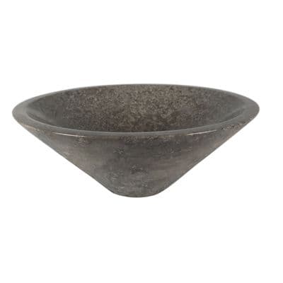 Grey Conical Stone Basin 40 cm x 15 cm