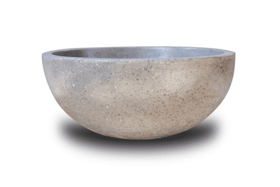 Isa Grey Terrazzo round washbasin 40 cm x 17 cm for bathrooms