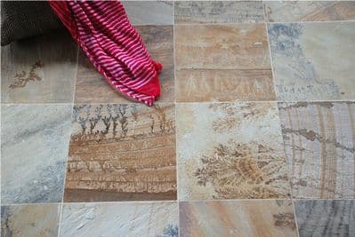 Mint Fossil Sandstone Floor & Wall Tiles 400mm by 400mm