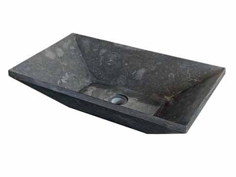 Nero Marble Stone Trapezio Sink 60 cm x 35 cm x 15 cm