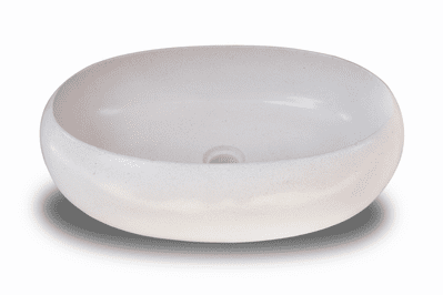 Orion White /Cream Terrazzo washbasin  55 cm x  35 cm