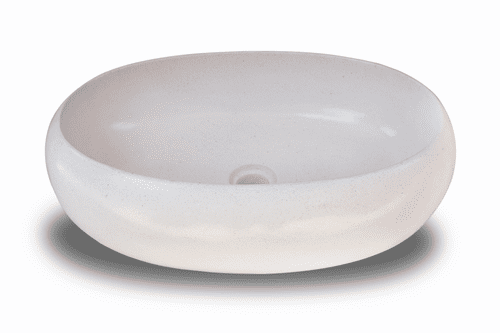 Orion White /Cream Terrazzo washbasin  55 cm x  35 cm