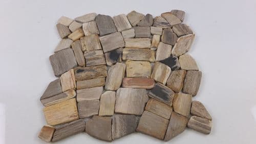 Petrified Wood Mosaic Wall & Floor Mosaic Tiles only £ 89.99 per m2
