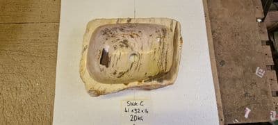 Petrified Wood Washbasin  approx 41 cm x  32 cm  x 14 cm (Sink C)