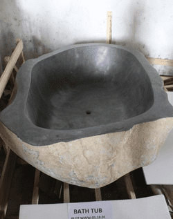 River Rock Granite Freestanding  Bath