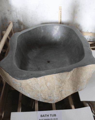 River Rock Granite Freestanding  Bath