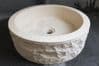 Roma White/ Cream Marble Sink 40 cm ST22