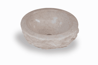 Rome Cream Marble Sink  35 cm Cloakroom Stone Sink