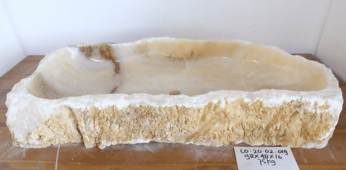 Suffolk Jurassic Onyx Fossilised Bathroom Basin approx  98cm x  48cm  x  16cm (LO.20.02.019)