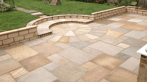 Surrey Buff Indian Sandstone Calibrated Patio Pack Slabs