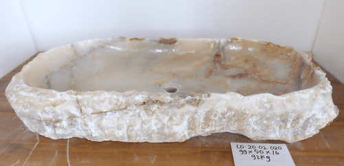 The T.Rex of Jurassic Onyx Fossilised Bathroom Basin approx  99cm x  50cm  x  16cm (LO.20.02.020)