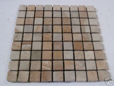 Tumbled Sandstone Wall/Floor Tiles 30mm by 30mm ( 3 x 3 cm)