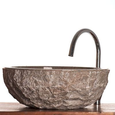 Verona / Scrula  Grey Marble Stone Sink 45cm ( Large model )