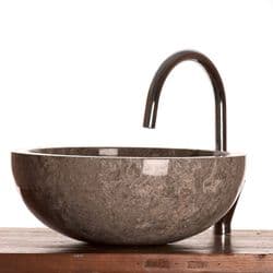 Grey Marble Sinks & Washbasin 40 cm Ibyza grey