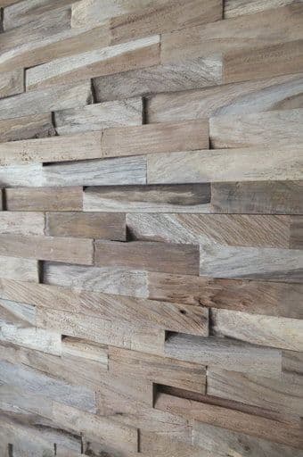 Wooden Split Face Tiles Wall Cladding, Wood Mosaic Tiles Uk