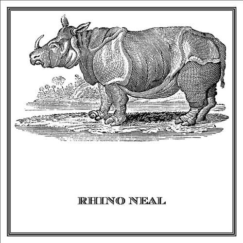 Zoomorphic' Greeting Card Rhino Neal