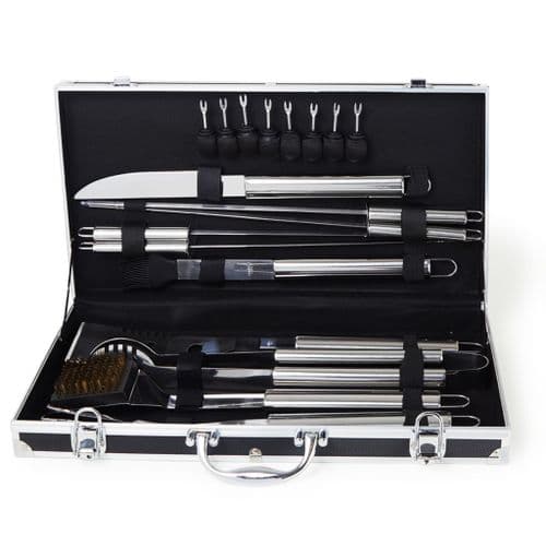 Barbecue Set - 18 Piece Stainless Steel