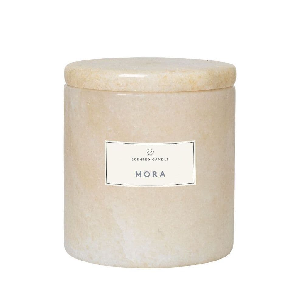Blomus - Marble Candle With Lid - Mora