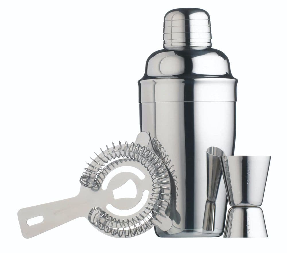 Cocktail Set - Stainless Steel - 3 Piece