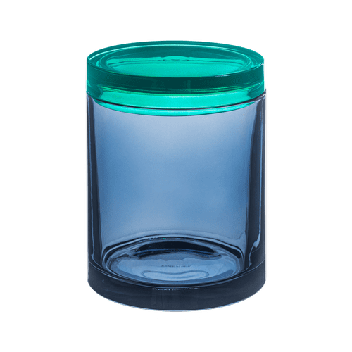 Coloured Glass Storage Jar - Large