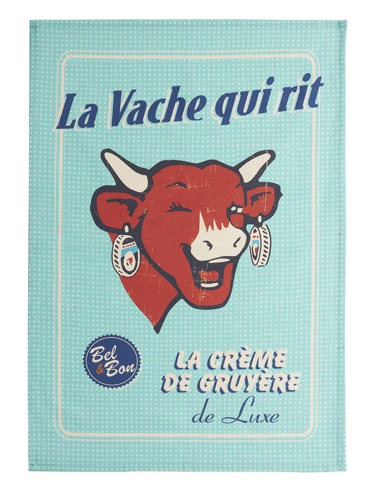 Cotton Tea Towel - The Laughing Cow