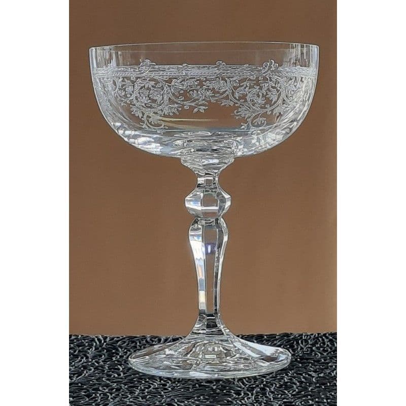 Garland Etched Champagne Coupe