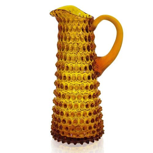 Hobnail Glass - Jug - Tall  1L - Various Colours Available