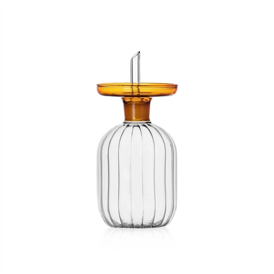 Milanese Glass - Lotus Oil Drizzler - Amber