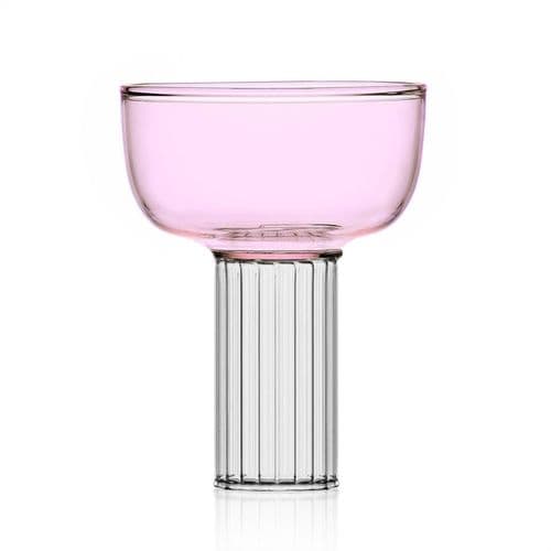 Milanese Glass - Pillar Coupe - Pink