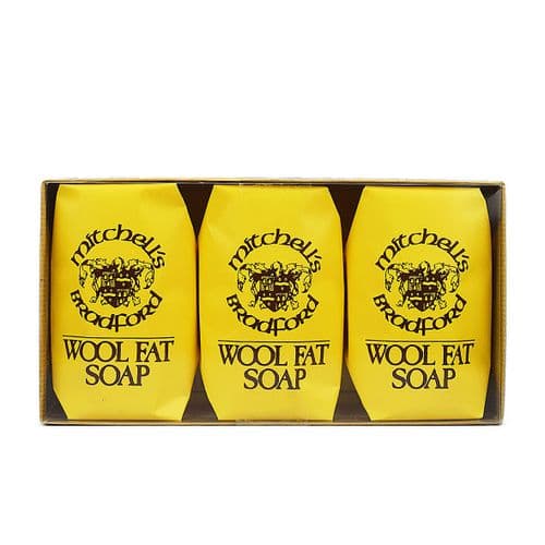 Mitchell's - Wool Fat Bath Soap Gift Box - 3 x 150 g