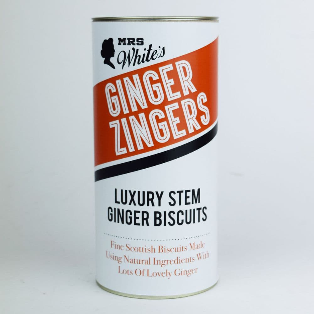 Mrs White's - Ginger Zingers - Luxury Stem Ginger Biscuits