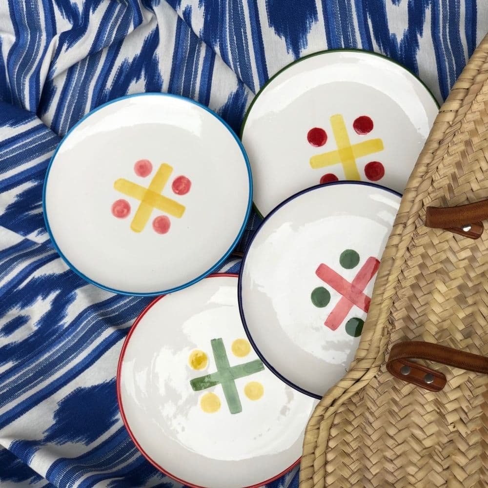 Noughts & Crosses Collection - Plates - Set of 4