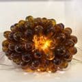Recycled Glass Grape Lamp - Size 2 - Amber