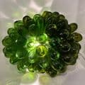 Recycled Glass Grape Lamp - Size 2 - Green