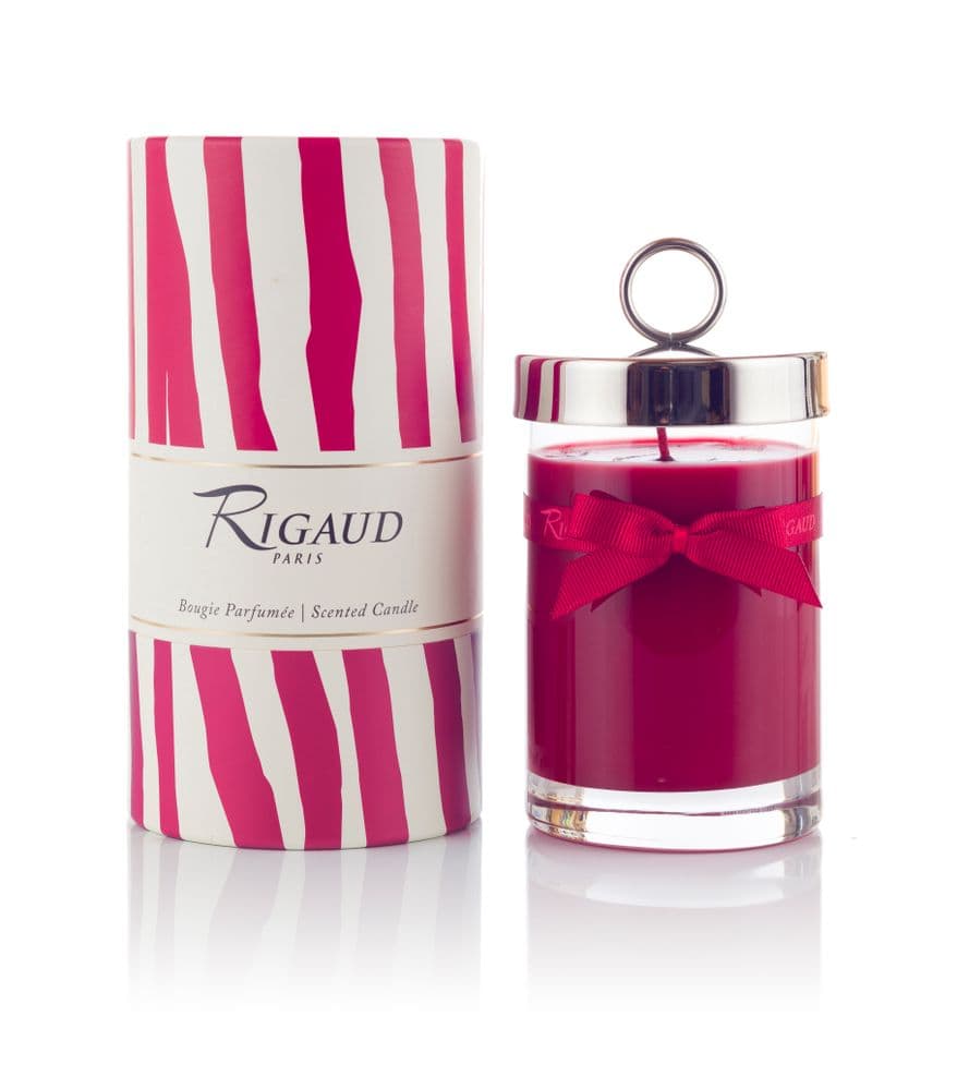 Rigaud  Candle With Lid - La Vie En Rouge