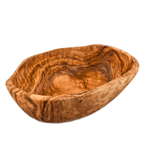 Rustic Olive Wood - Oval Bowl