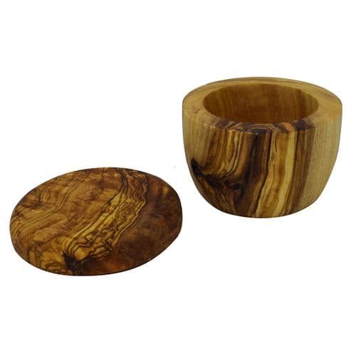 Rustic Olive Wood - Pinch Pot With Lid