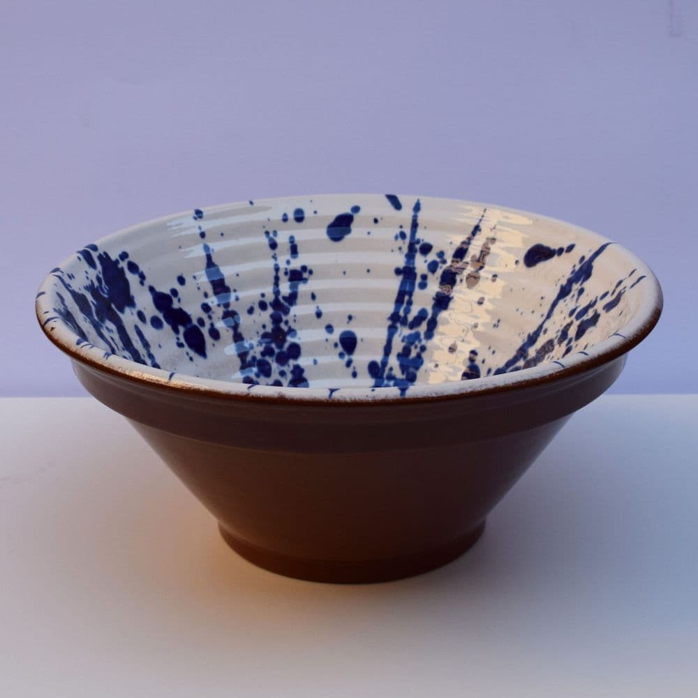 Spanish Terracotta - Bowl - Splatter - Green or Blue