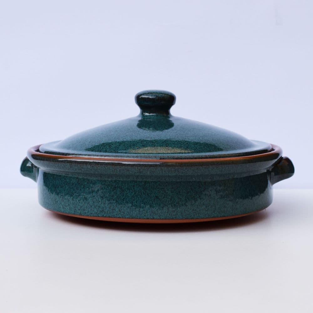 Spanish Terracotta Dish With Lid - Various Colours Available